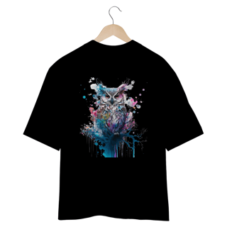 Nome do produto CAMISETA OVERSIZED COSTAS, CORUJA COLOR