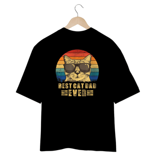 Nome do produto CAMISETA OVERSIZED COSTAS, BEST CAT DAD EVER