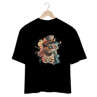 Nome do produto CAMISETA OVERSIZED, CAT FUTURISTA