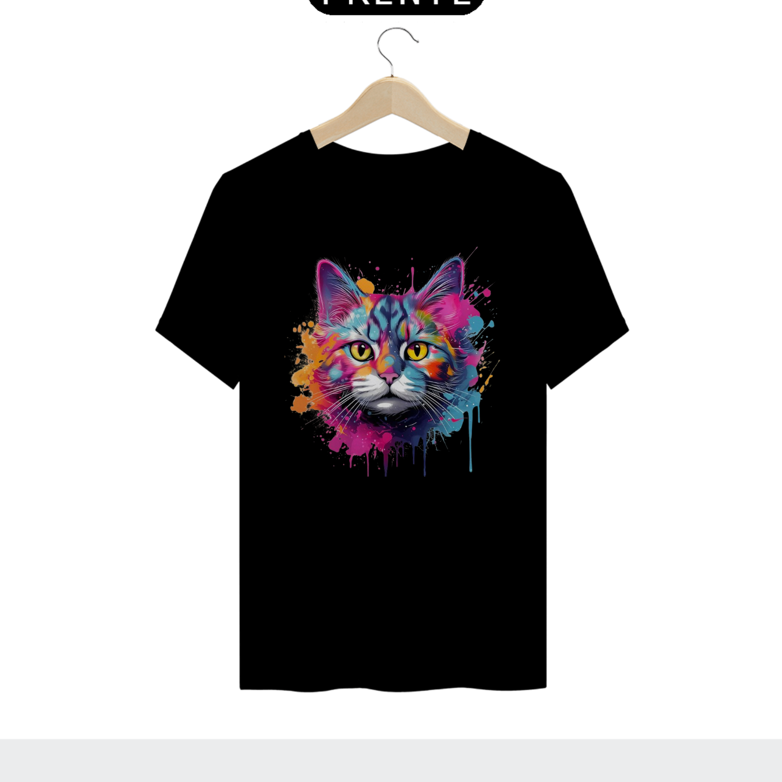 CAMISETA T-SHIRT PRIME, CAT COLORFUL