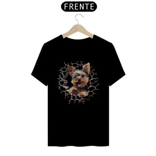 Nome do produto CAMISETA T-SHIRT PRIME, ESTILO 3D DOG YORKSHIRE TERRIER