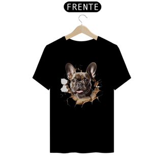 Nome do produto CAMISETA T-SHIRT PRIME, ESTILO 3D DOG BULDOGUE FRANCÊS  