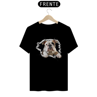 Nome do produto CAMISETA T-SHIRT PRIME, ESTLO 3D DOG BULDOGUE INGLÊS