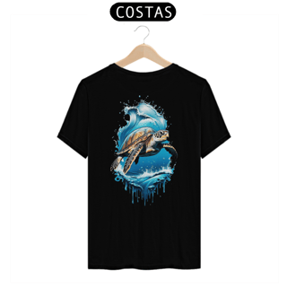 CAMISETA T-SHIRT CLASSIC COSTAS TARTARUGA OCEANO