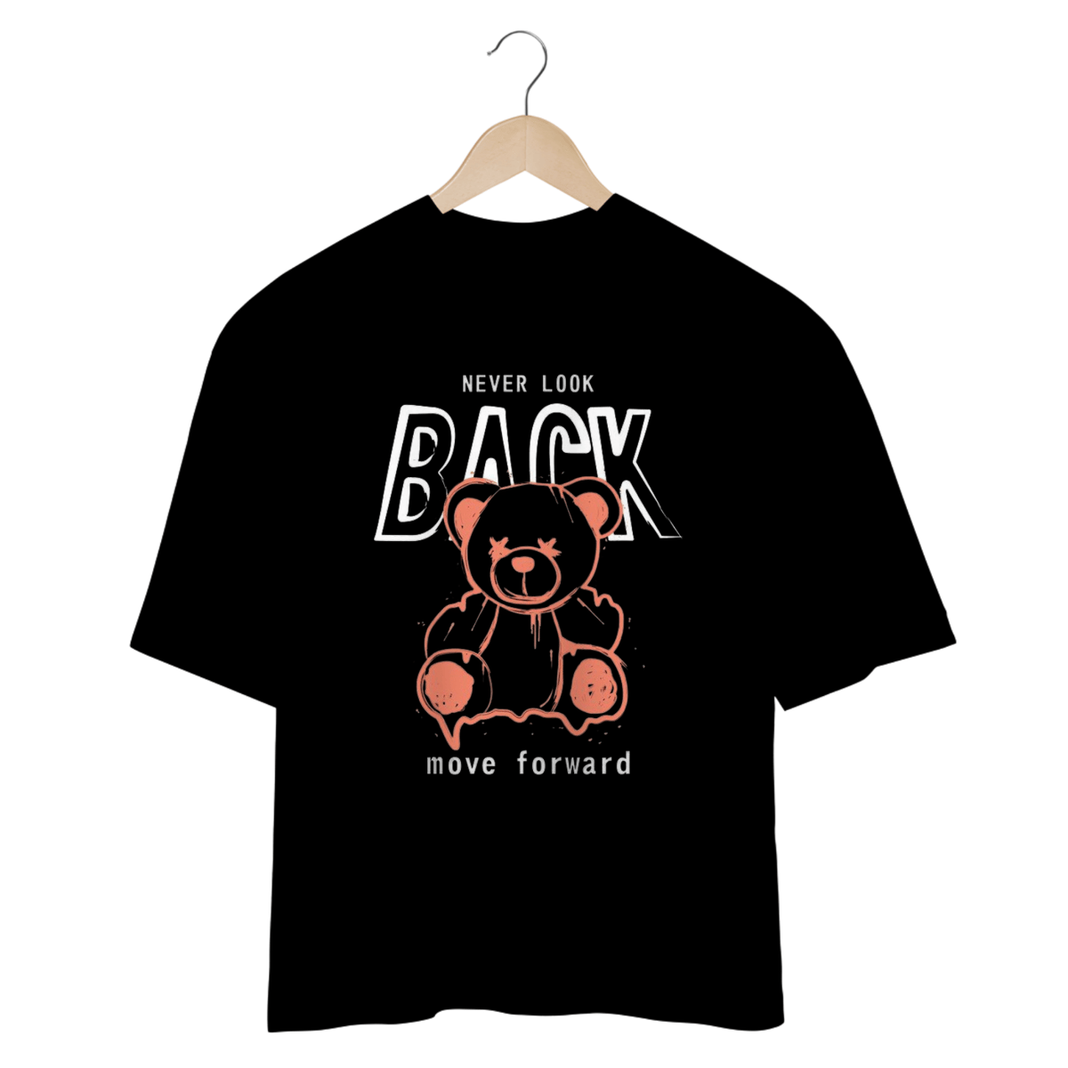 Nome do produto: CAMISETA OVERSIZED,  URSINHO HARD