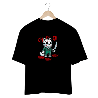 Nome do produto CAMISETA OVERSIZED CAT, LINHA FILME VERSÃO FOFINHA JASON 