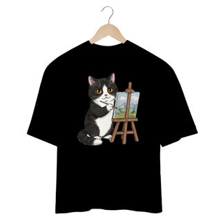 Nome do produto CAMISETA OVERSIZED, ARTIST CAT