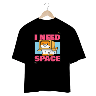 Nome do produto CAMISETA OVERSIZED, CAT I NEED SPACE