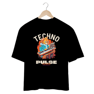 CAMISETA OVERSIZED, CAT MUSIC