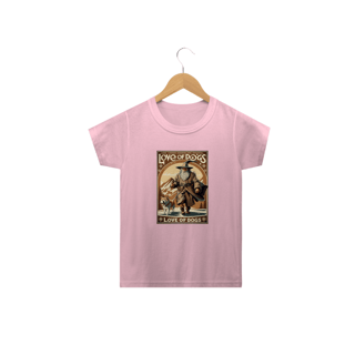 Nome do produto CAMISETA CLASSIC INFANTIL, SENHOR DOS ANEIS  LOVE OF DOGS-2 A 14 ANOS