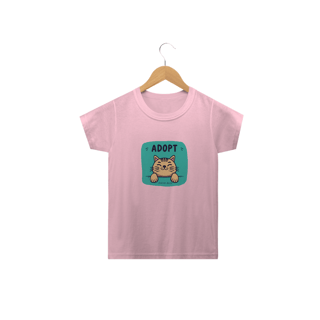 Nome do produto CAMISETA  CLASSSIC INFANTIL, ADOPT CAT