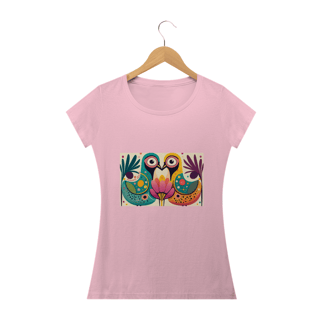 Nome do produto CAMISERA BABY LONG CLASSIC, COLORFUL BIRDS