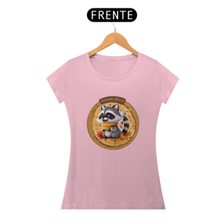 Nome do produto CAMISETA BABY LONG ALGODÃO PIMA, RACOON