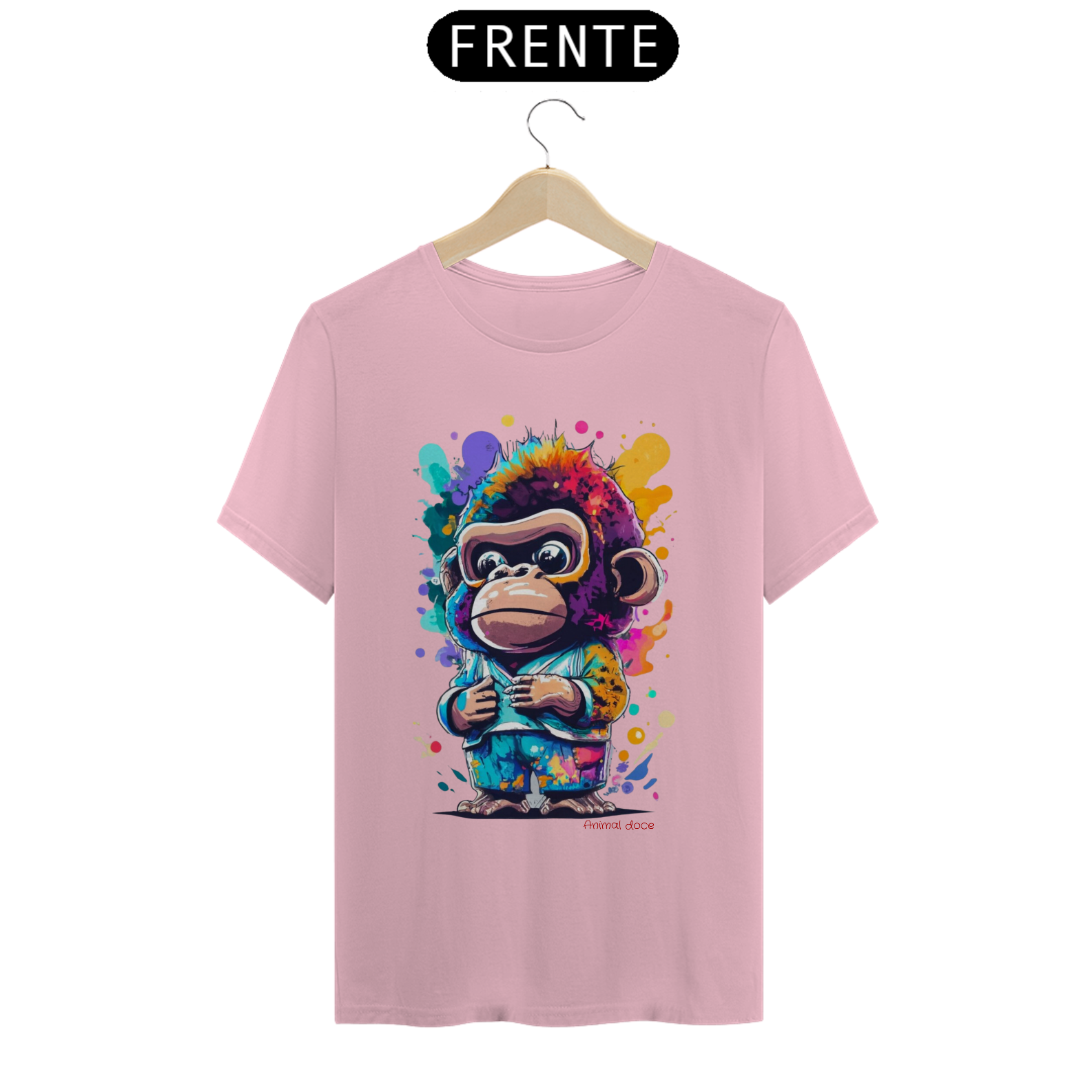 CAMISETA T-SHIRT ALGODÃO PIMA, KING MONKEY