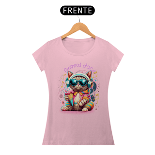 Nome do produto CAMISETA BABY LONG ALGODÃO PIMA CAT, ANIMAL DOCE