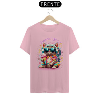 Nome do produto CAMISETA T-SHIRT ALGODÃO PIMA CAT, ANIMAL DOCE