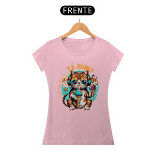Nome do produto CAMISETA BABY LONG ALGODÃO PIMA CAT, TA RUIM