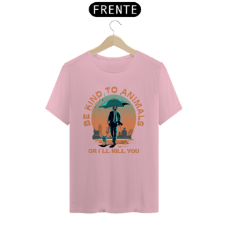 Nome do produto CAMISETA T-SHIRT PIMA DOG, LINHA FILME JOHN WICK BE KIND TO ANIMALS