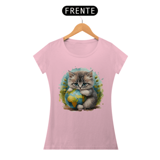 Nome do produto CAMISETA  BABY LONG PIMA, CAT PLANETA