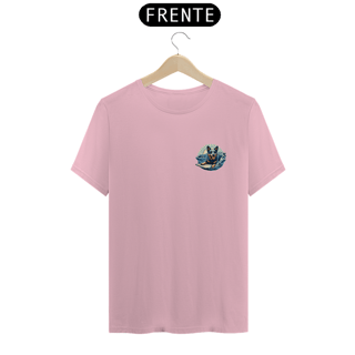 Nome do produto CAMISETA T-SHIRT PIMA MINIMALISTA, DOG SURF BLUE HEELER