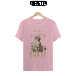 Nome do produto CAMISETA T-SHIRT PIMA, MY CAT IS MY ROMAN