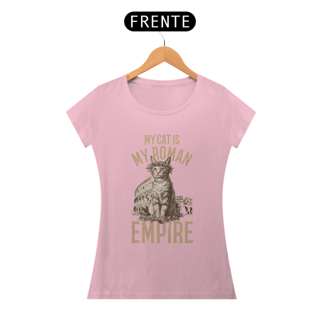 Nome do produto CAMISETA BABY LONG PIMA, MY CAT IS MY ROMAN