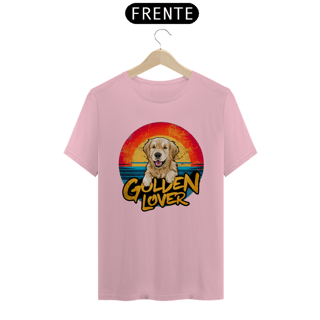 Nome do produto CAMISETA T-SHIRT PIMA, DOG GOLDEN LOVER