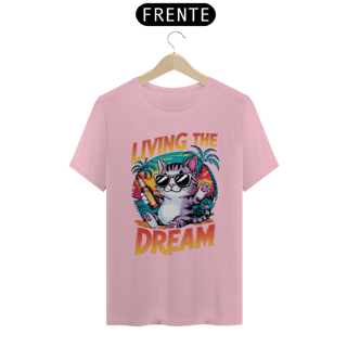 Nome do produto CAMISETA T-SHIRT PIMA CAT, LIVING THE DREAM