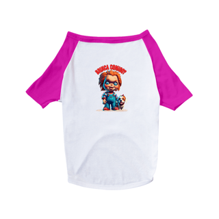 CAMISA PET DOG, LINHA FILME CHUCKY BRINCA COMIGO