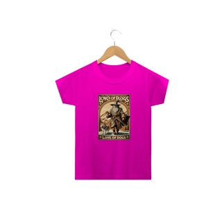 Nome do produto CAMISETA CLASSIC INFANTIL, SENHOR DOS ANEIS  LOVE OF DOGS-2 A 14 ANOS