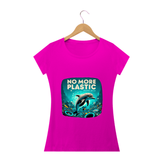Nome do produto CAMISETA BABY LONG QUALITY, DOLPHIN  NO MORE PLASTIC