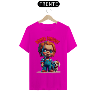 Nome do produto CAMISETA T-SHIRT CLASSIC DOG, LINHA FILME CHUCKY BRINCA COMIGO