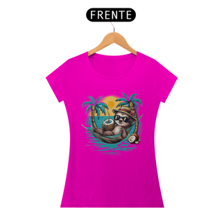 Nome do produto CAMISETA BABY LONG QUALITY, BICHO PREGUIÇA