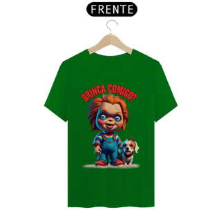 Nome do produto CAMISETA T-SHIRT CLASSIC DOG, LINHA FILME CHUCKY BRINCA COMIGO