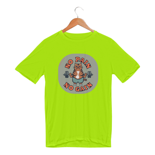 Nome do produto CAMISETA SPORT DRY UV CAT, NO PAIN NO GAIN