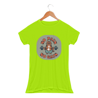 Nome do produto CAMISETA SPORT DRY UV CAT, NO PAIN NO GAIN
