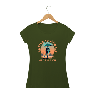 Nome do produto CAMISETA BABY LONG QUALITY DOG, LINHA FILME JOHN WICK BE KIND TO ANIMALS