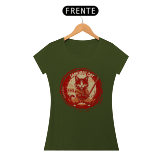 Nome do produto CAMISETA BABY LONG QUALITY, SAMURAI CAT