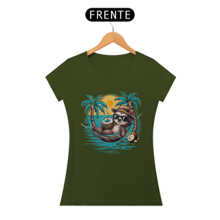 Nome do produto CAMISETA BABY LONG QUALITY, BICHO PREGUIÇA