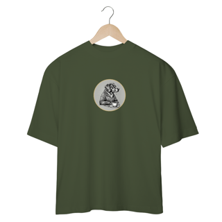 Nome do produto CAMISETA OVERSIZED DOG, GOLDEN COFFEE OVAL PB