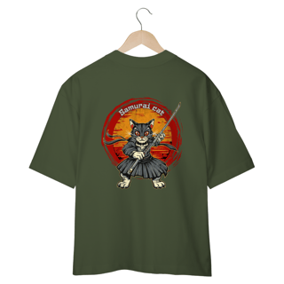 Nome do produto CAMISETA OVERSIZED COSTAS, SAMURAI CAT