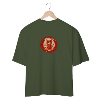 Nome do produto CAMISETA OVERSIZED, SAMURAI CAT