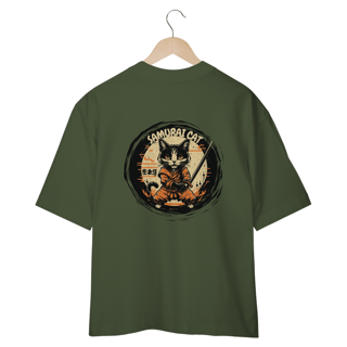 Nome do produto CAMISETA OVERSIZED COSTAS, SAMURAI CAT