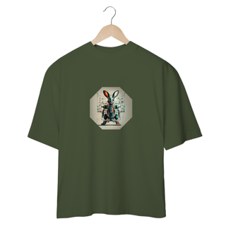 Nome do produto CAMISETA OVERSIZED, ROBOTIC RABBIT
