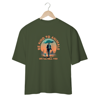 Nome do produto CAMISETA OVERSIZED DOG, LINHA FILME JOHN WICK BE KIND TO ANIMALS