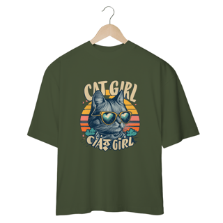Nome do produto CAMISETA OVERSIZED, CAT GIRL