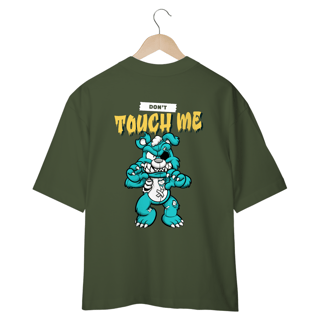 Nome do produto CAMISETA OVERSIZED COSTAS, URSINHO PYSCHO DON´T TOUCH ME