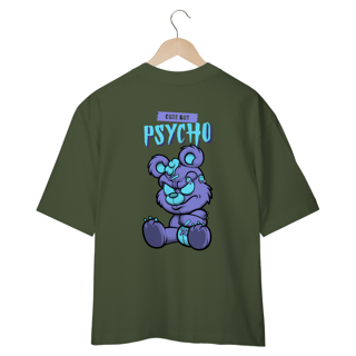 Nome do produto CAMISETA OVERSIZED COSTAS, URSINHO PSYCHO CUTE BUT