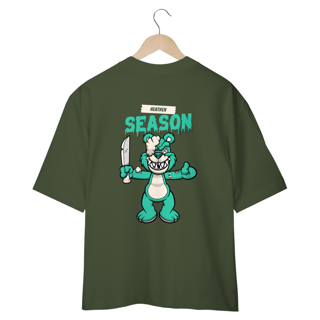 Nome do produto CAMISETA  OVERSIZED COSTAS, URSINHO PYSCHO SEASON