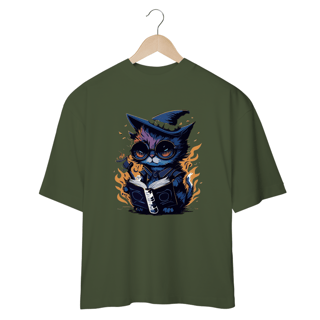 Nome do produto CAMISETA OVERSIZED, BLACK CAT HALLOWEEN